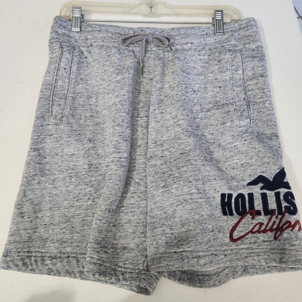 Hollister California Gray Drawstring Shorts S